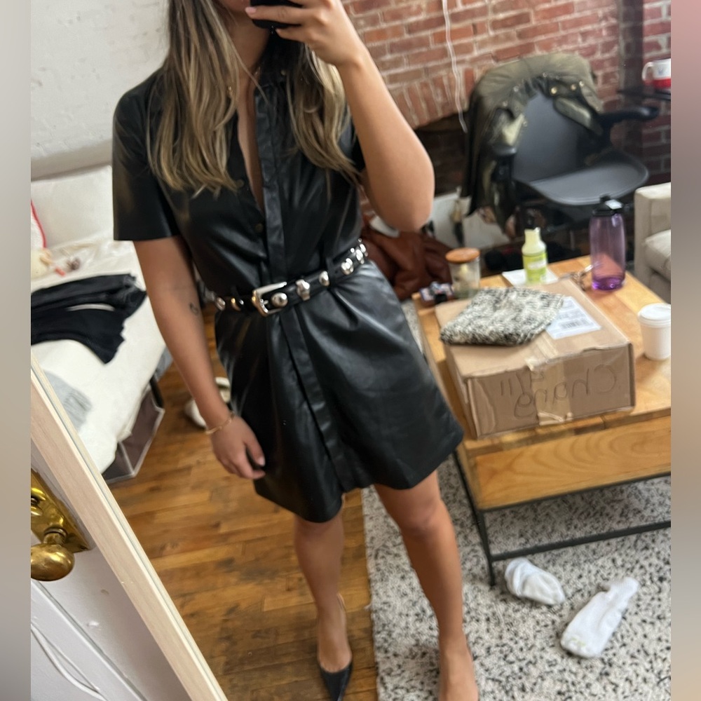 Nanushka Halli Vegan Leather Dress